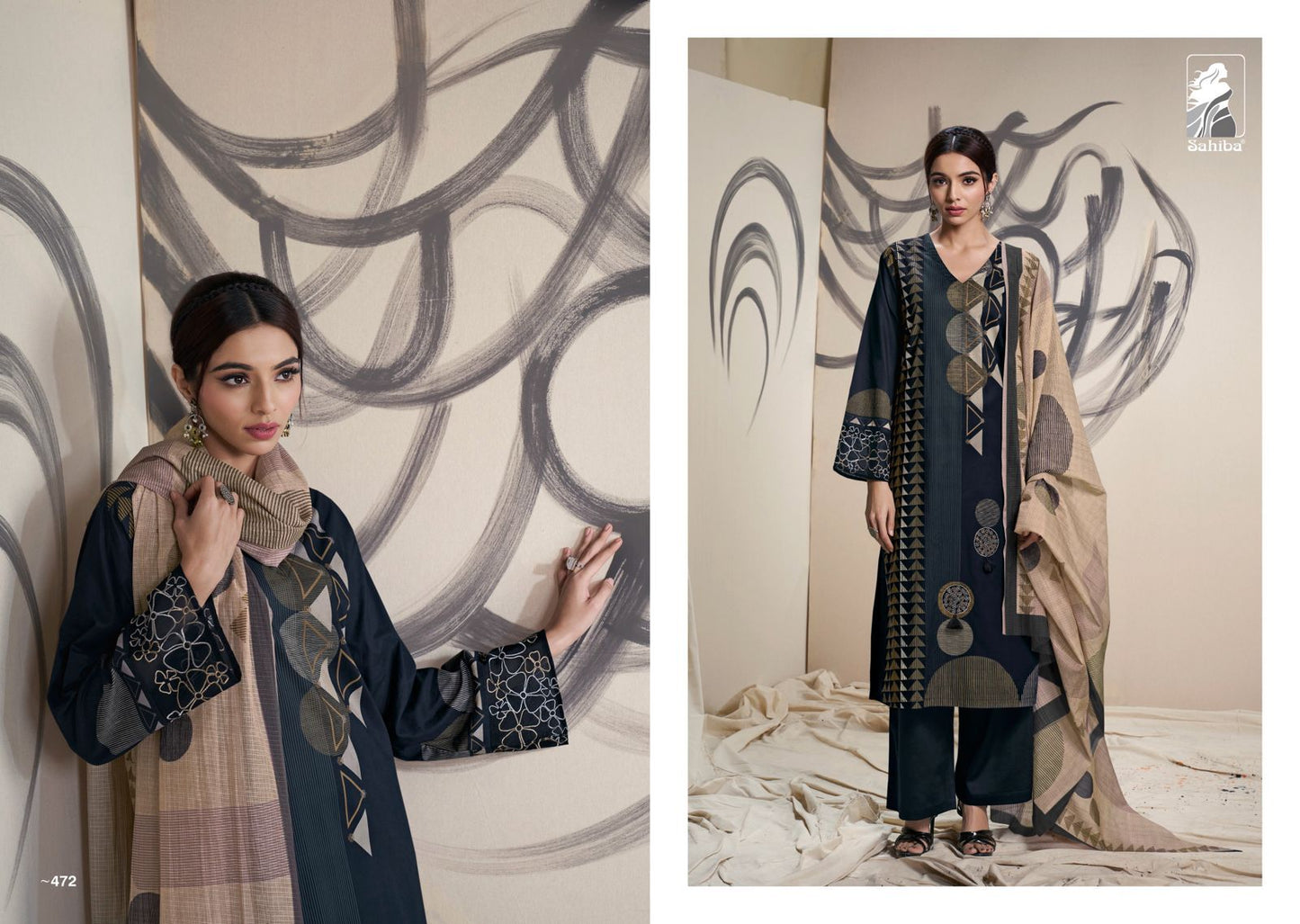 Prithvi Sahiba Cotton Lawn Pant Style Suits