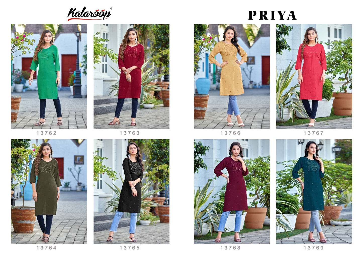 Priya Kalaroop Knee Length Kurtis