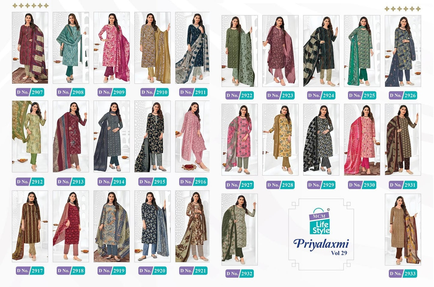 Priyalaxmi Vol 29 Mcm Lifestyle Cotton Readymade Pant Style Suits