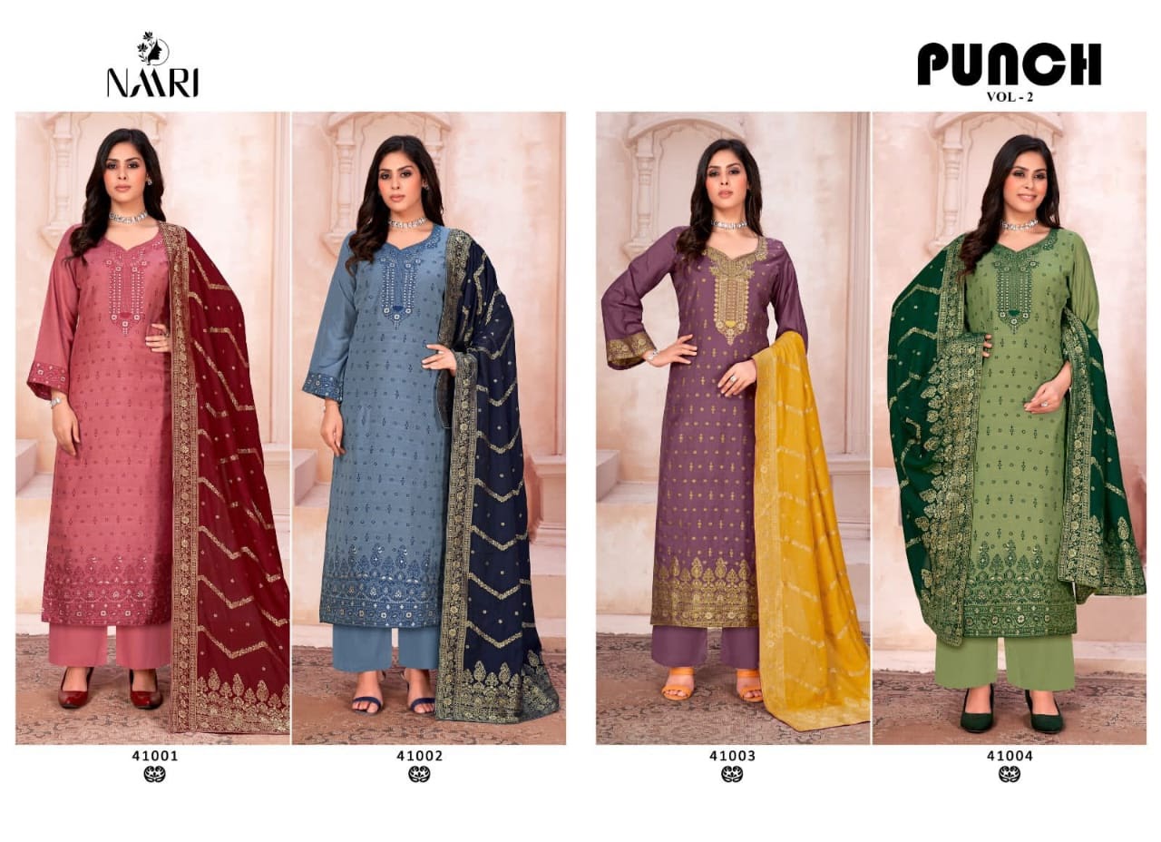 Punch Vol 2 Naari Muslin Plazzo Style Suits