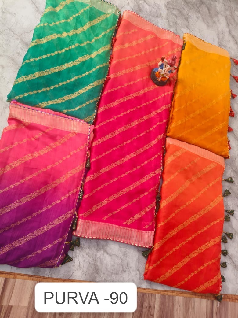 Purva-90 Kalpveli Georgette Sarees