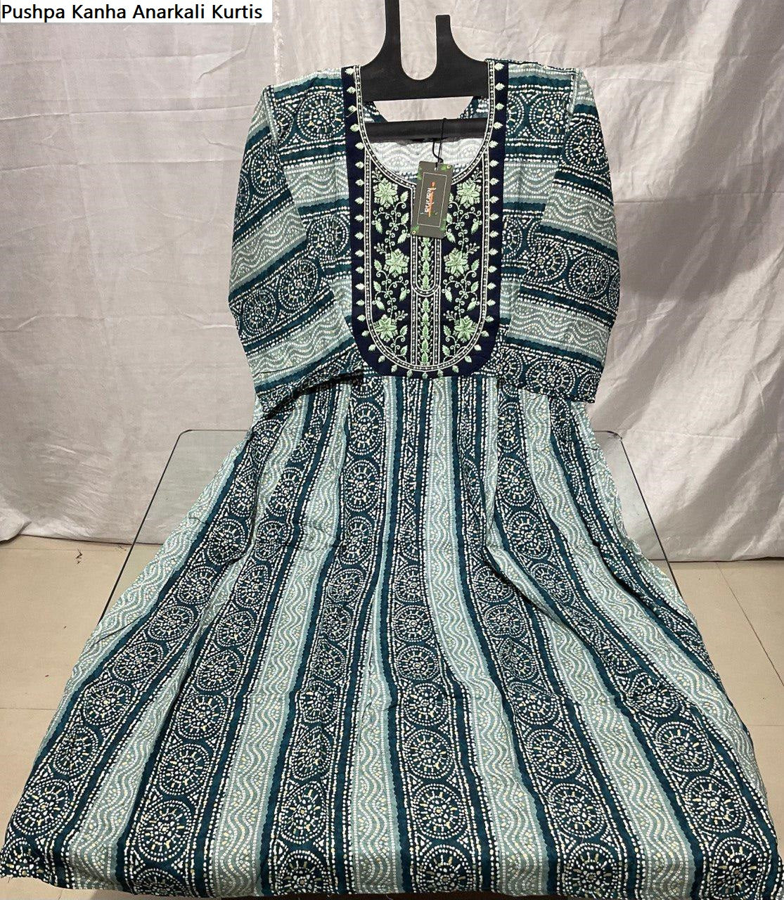 Pushpa Kanha Reyon Anarkali Kurtis