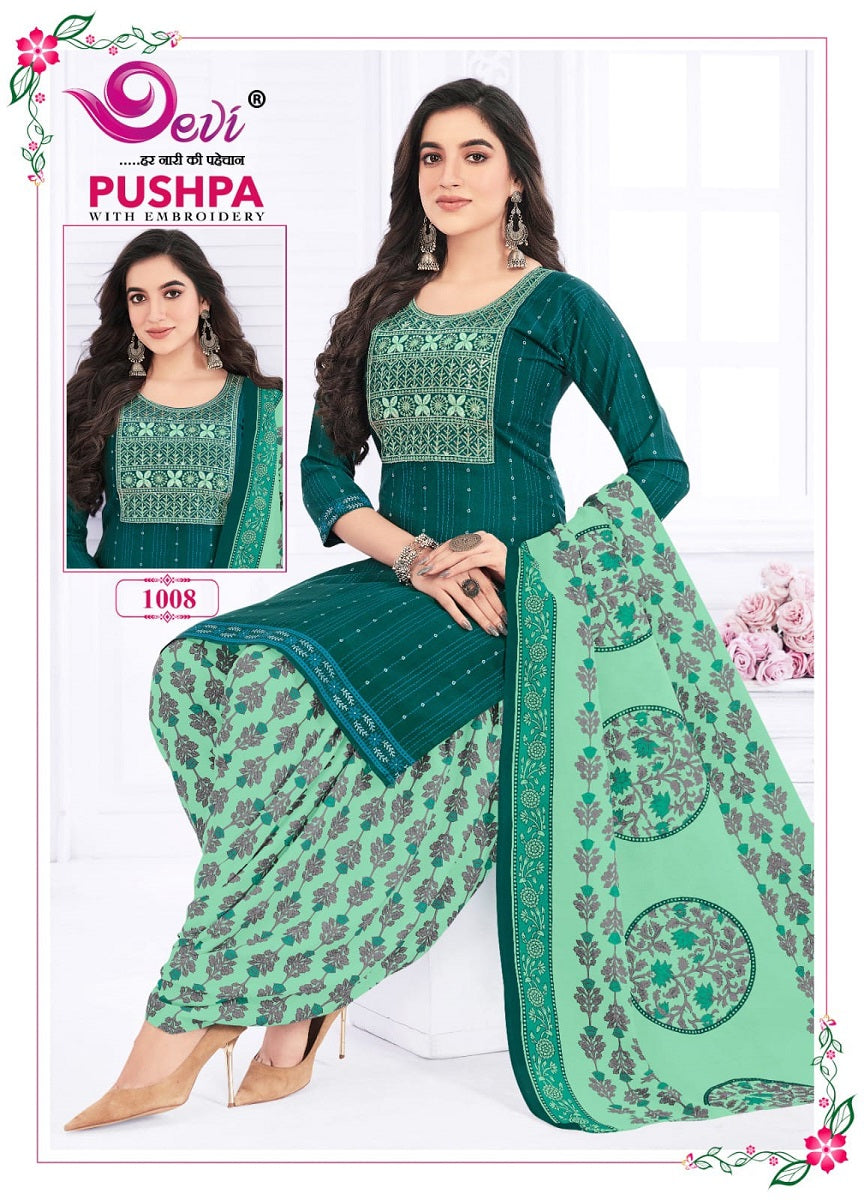 Pushpa Vol 1- With Inner Devi Readymade Cotton Patiyala Suits