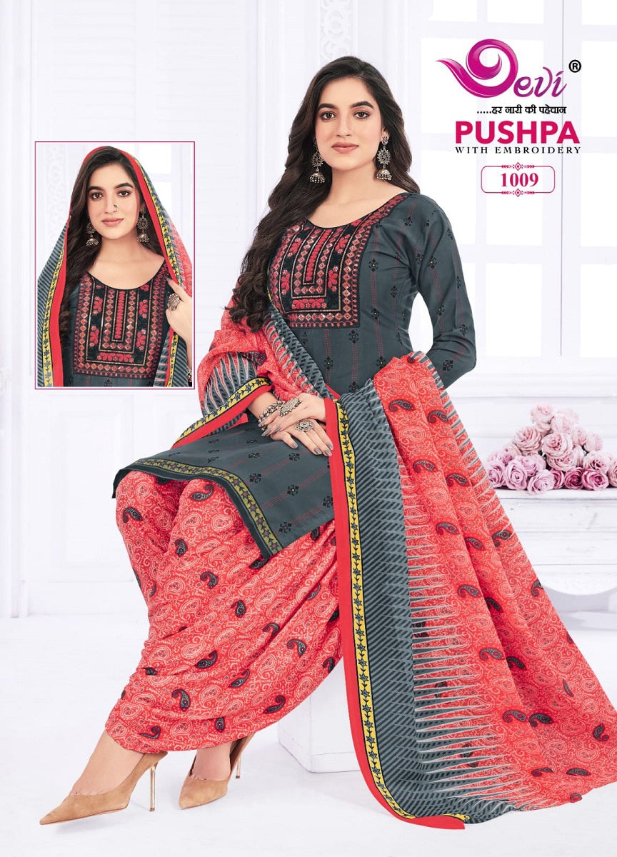 Pushpa Vol 1- With Inner Devi Readymade Cotton Patiyala Suits