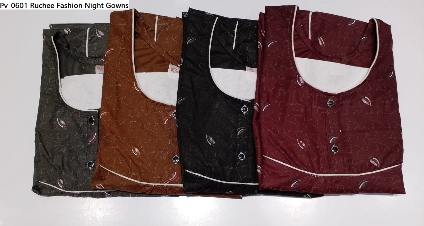 Pv-0601 Ruchee Fashion Night Gowns