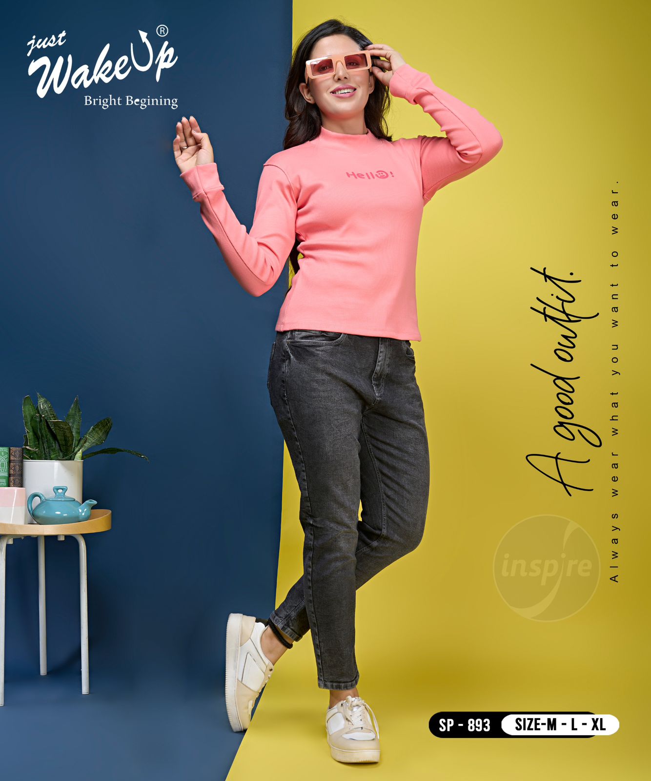 893 Wakeup Lycra Women Tshirt