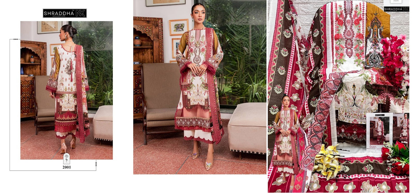 Queen Court Vol 2 Shraddha Nx Lawn Cotton Pakistani Salwar Suits