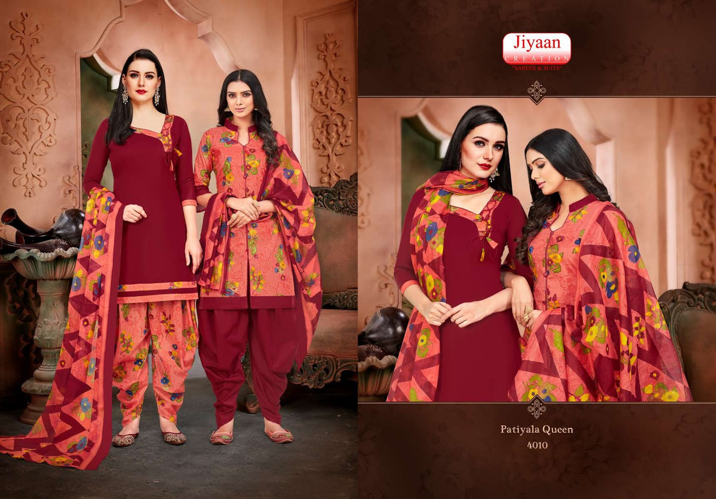 Queen Vol 4 Jiyaan Creation Readymade Cotton Patiyala Suits