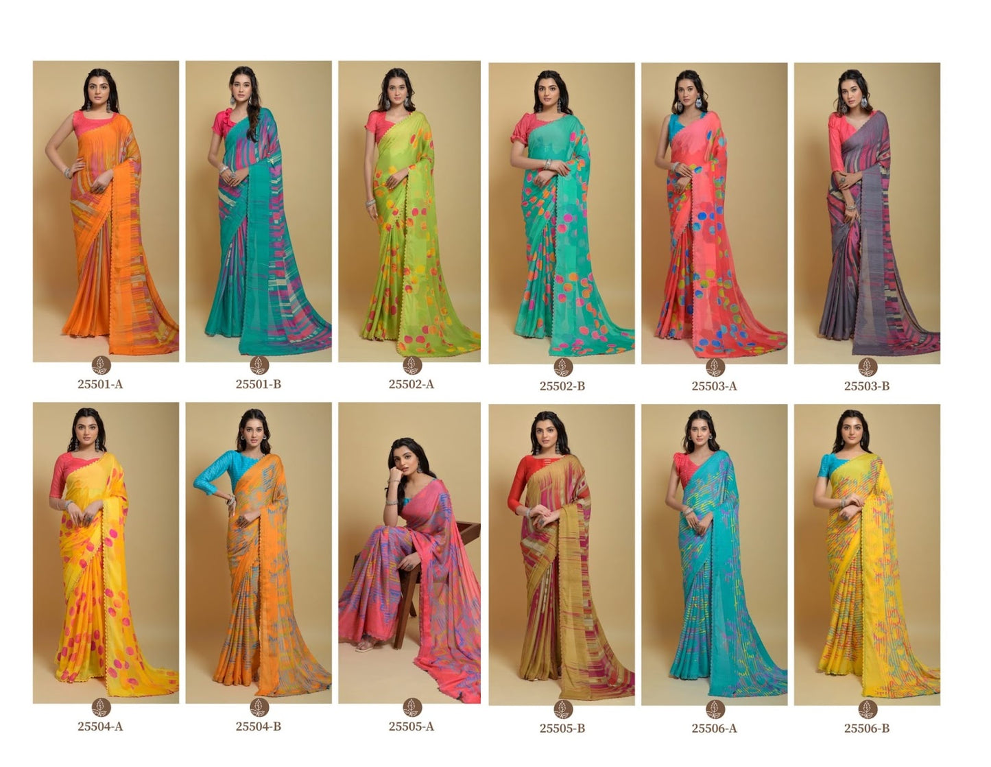 Raagsutra Ruchi Silk Georgette Sarees
