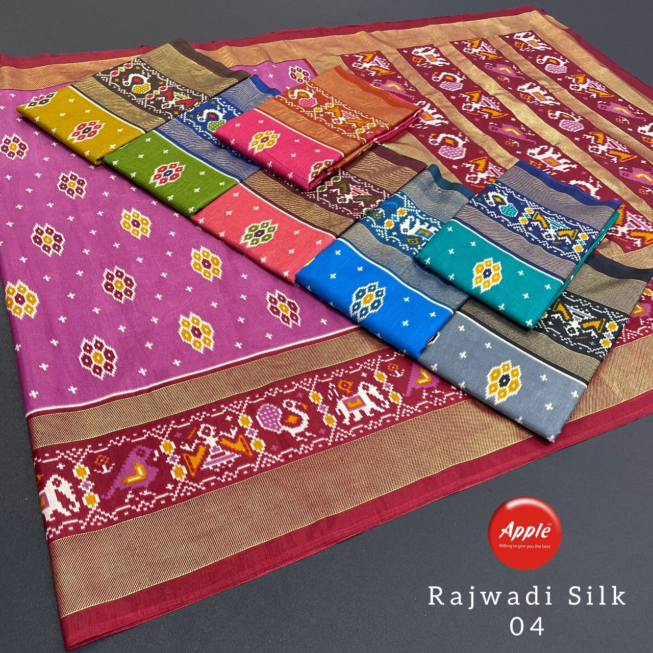 Rajwadi Silk 04-05-06-07 Apple Sarees