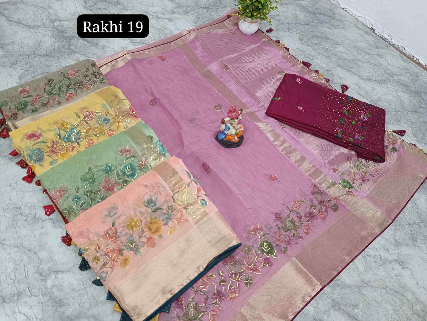 Rakhi 19 Kalpveli Organza Sarees