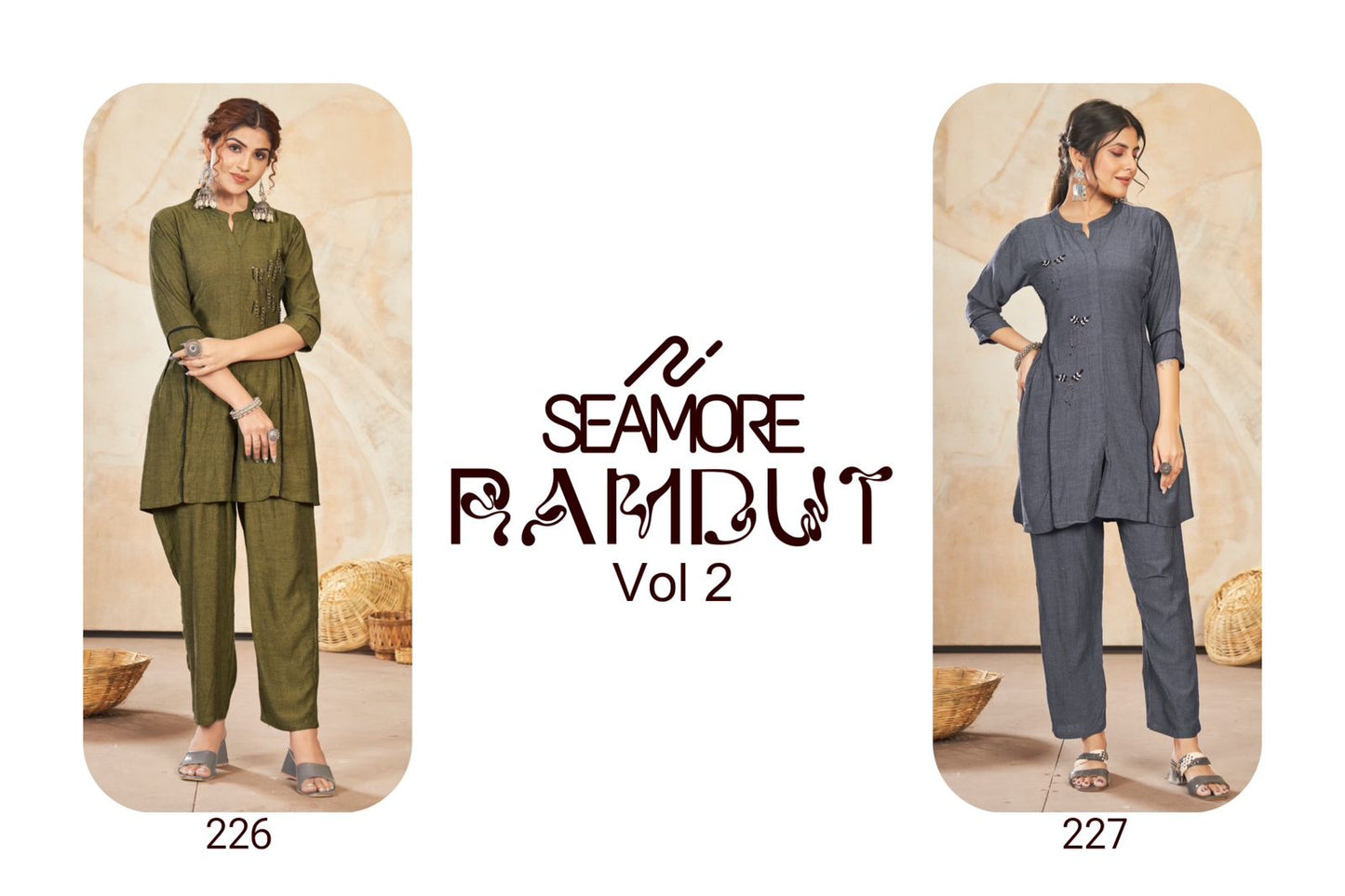 Ramdut Vol 2 Seamore Viscose Co Ord Set