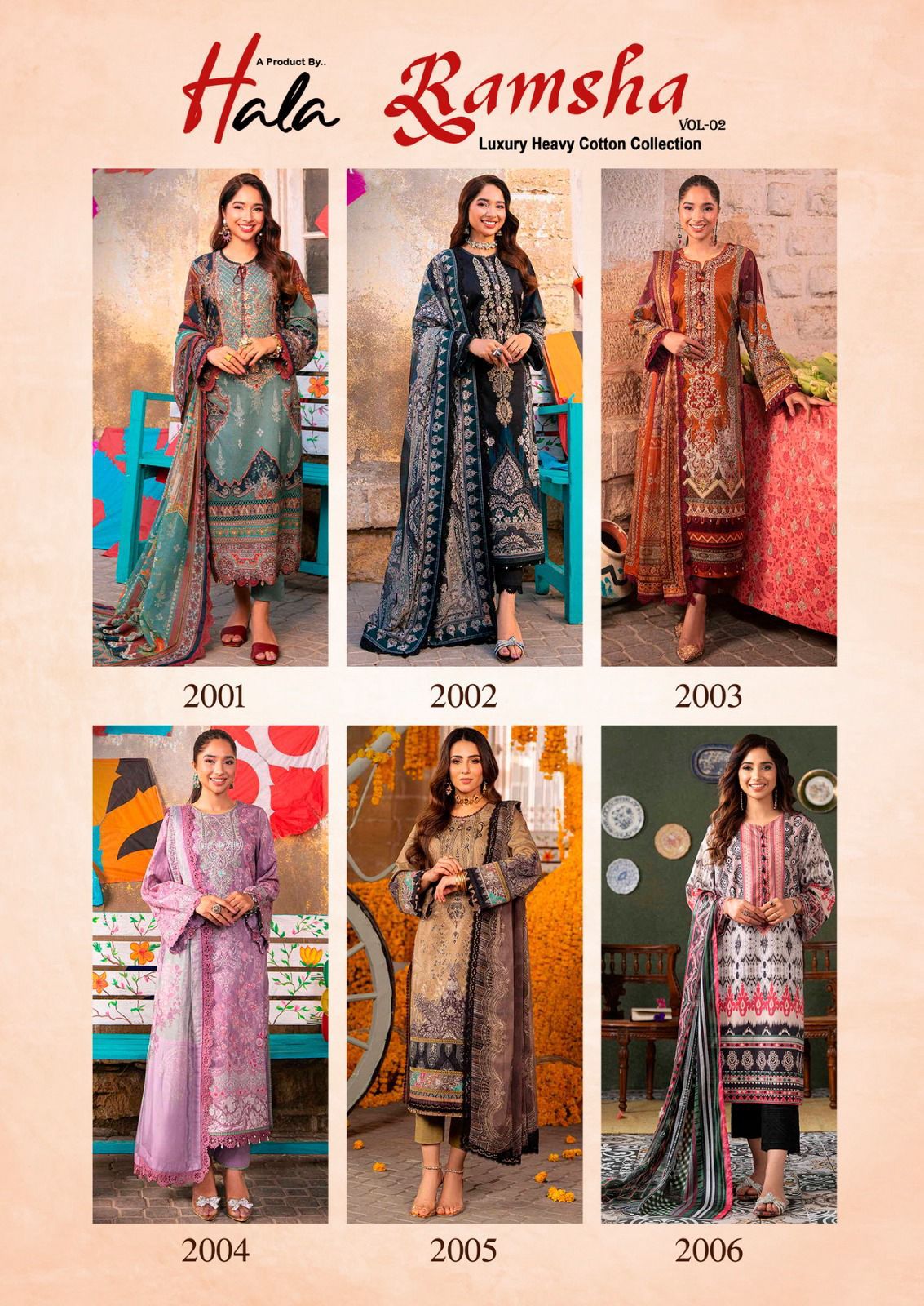 Ramsha Vol 2 Hala Karachi Salwar Suits