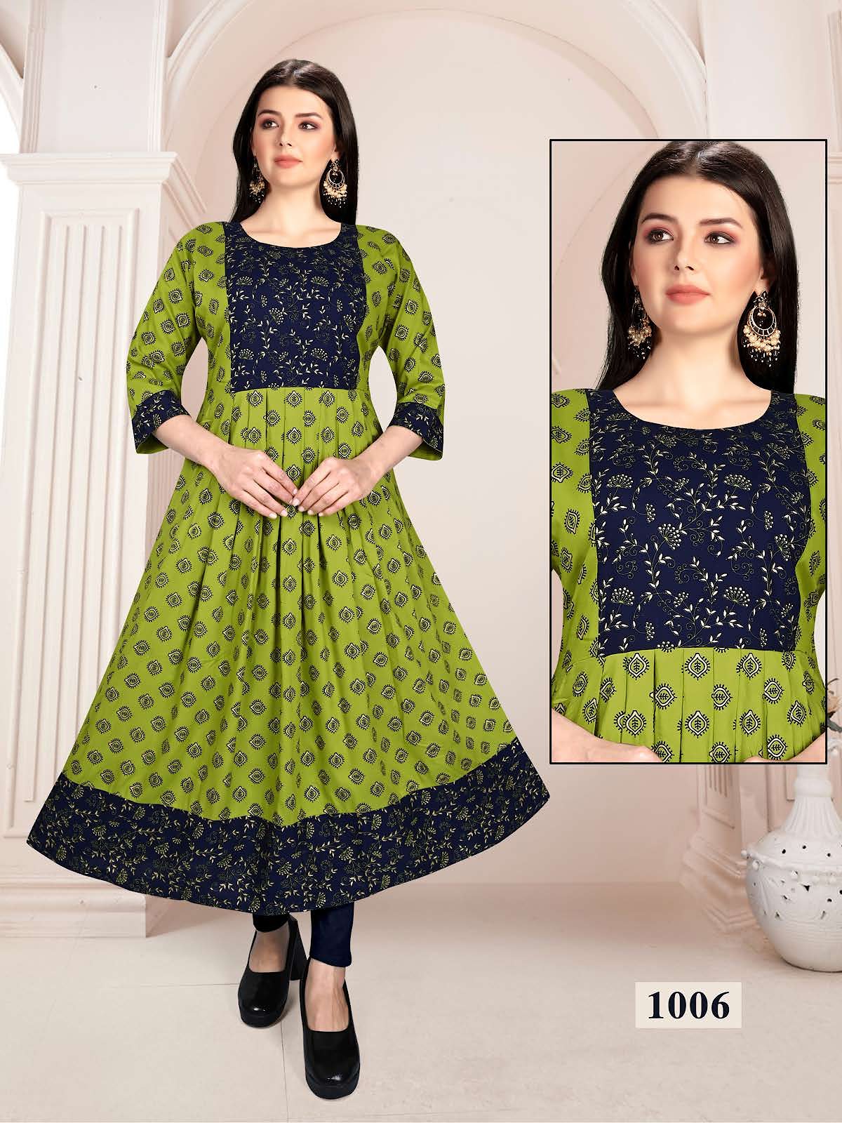 Rangoli Vol 1 Kavinay Rayon Anarkali Kurtis