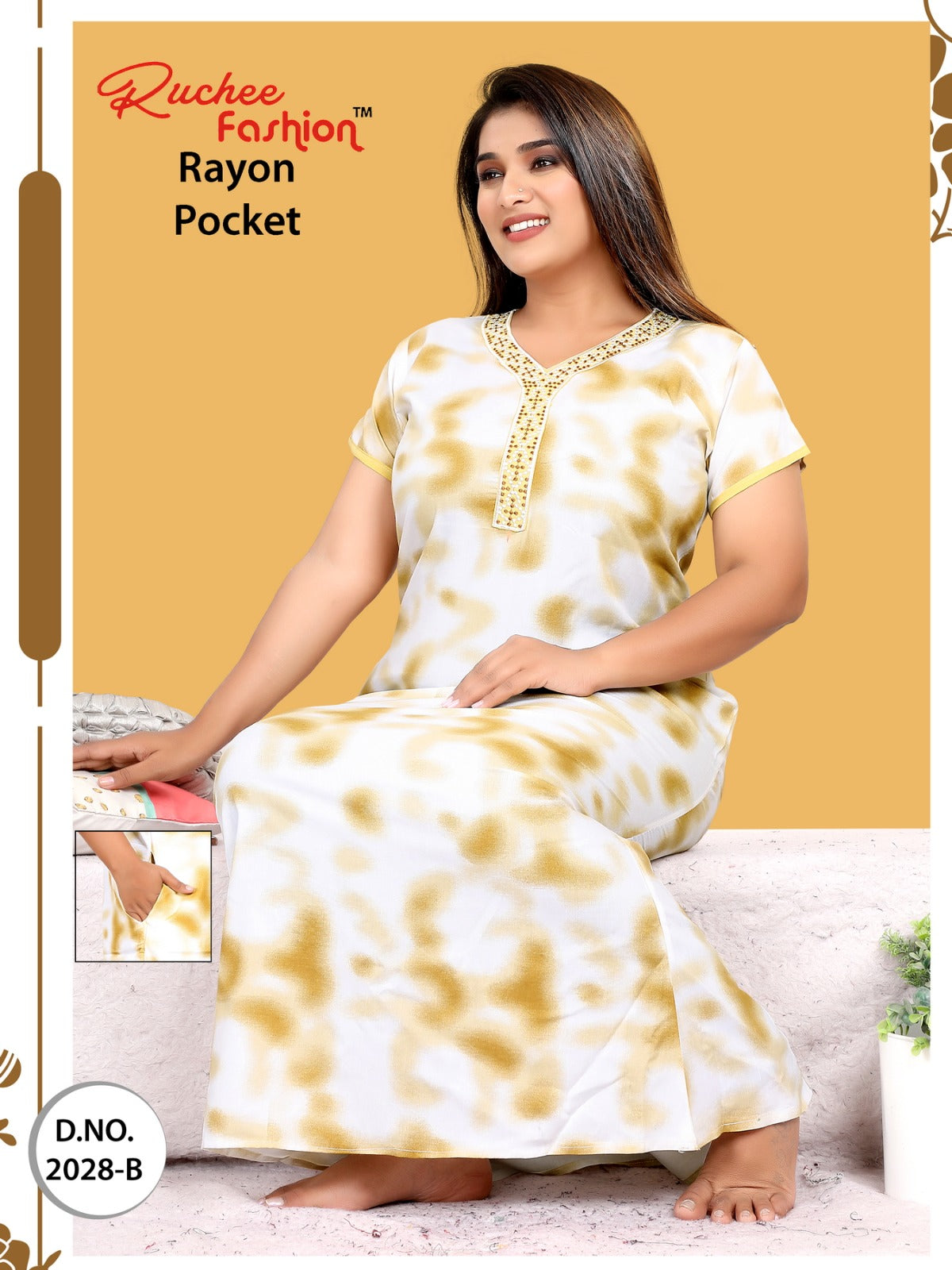 Rayon-2612-B Ruchee Fashion Night Gowns