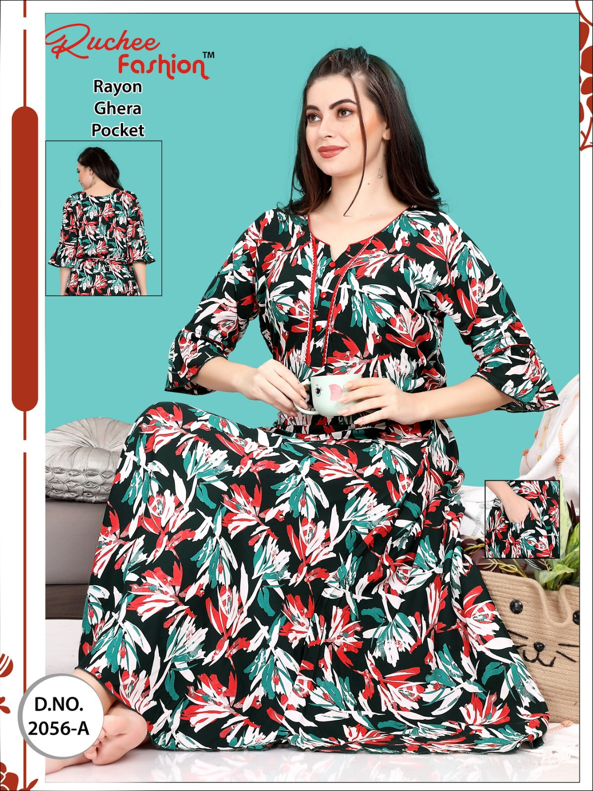 Rayon-C Ruchee Fashion Night Gowns