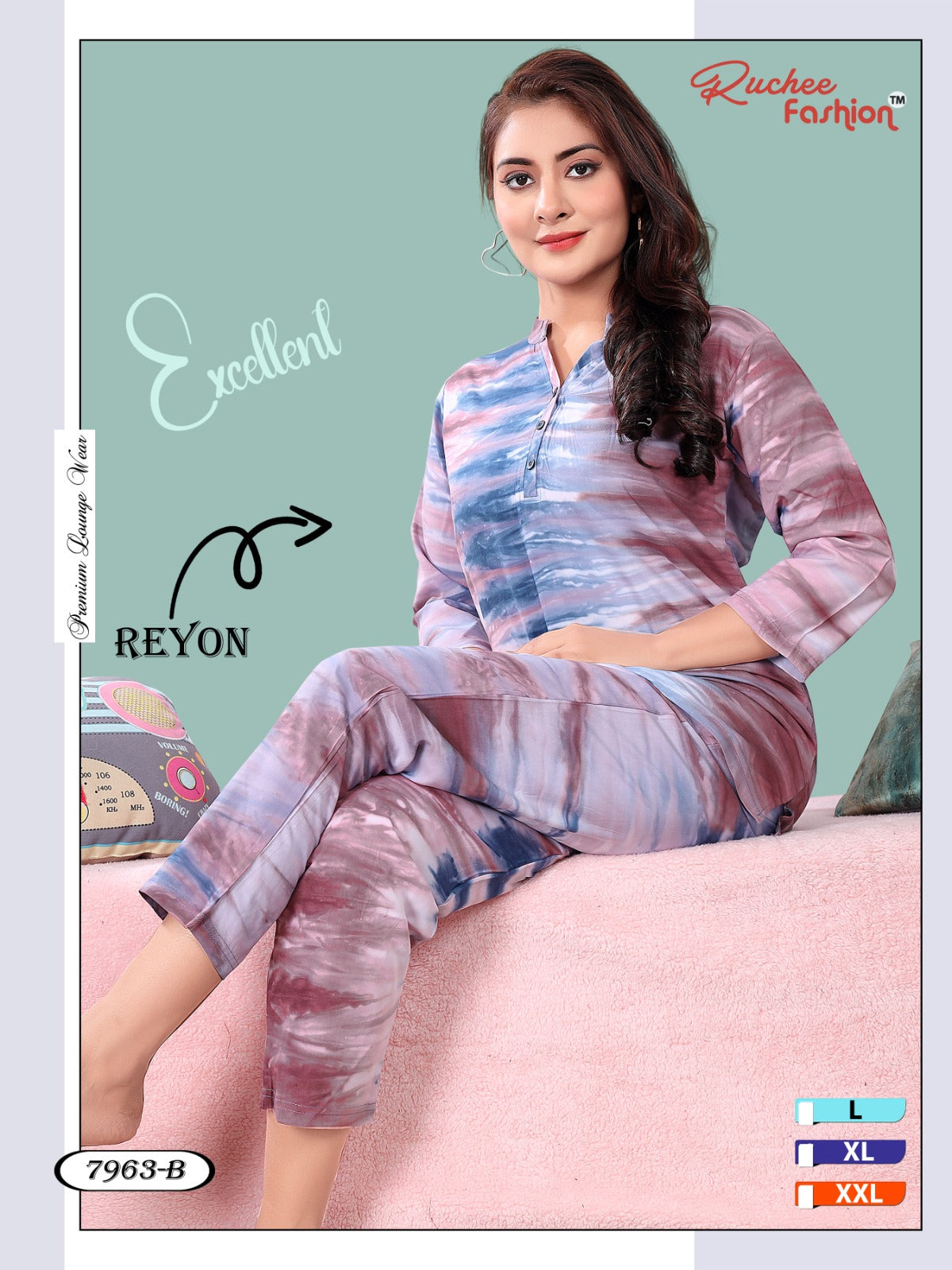 Rayon 1023 Ruchee Fashion Kurta Night Suits