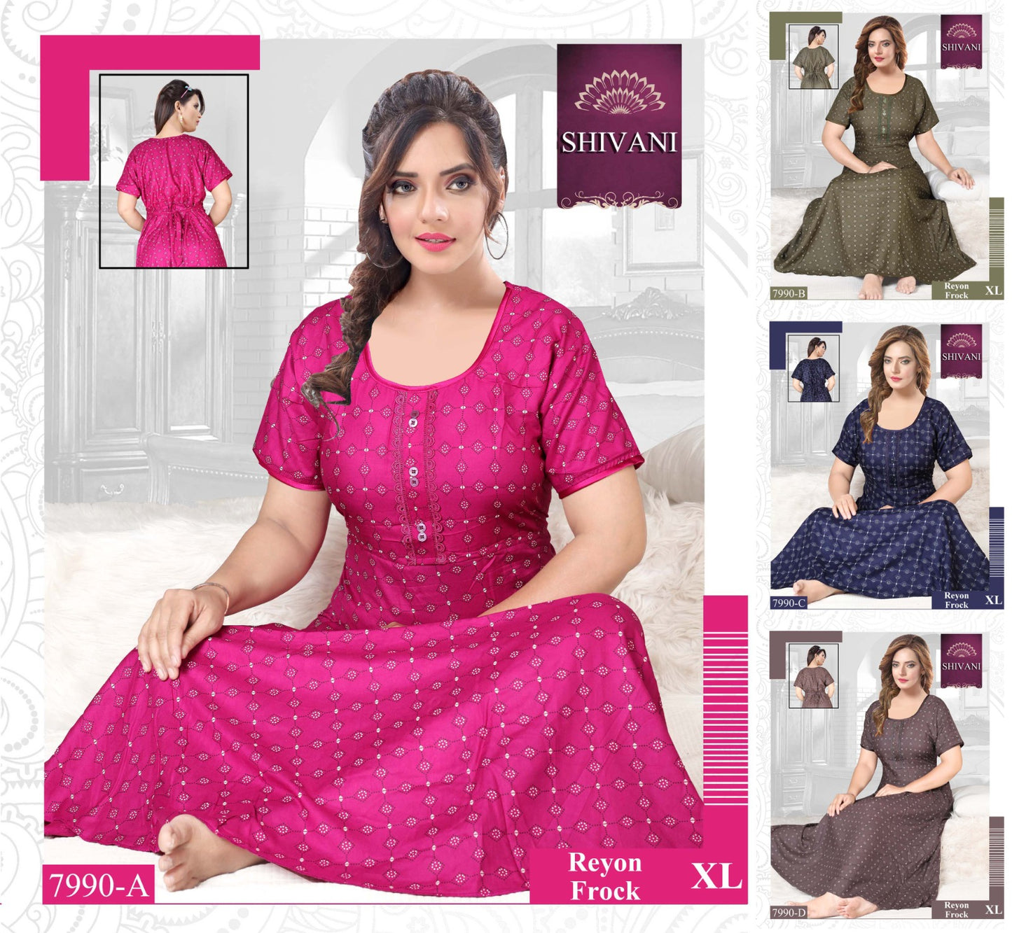 Rayon Frock 2011 Shivani Night Gowns