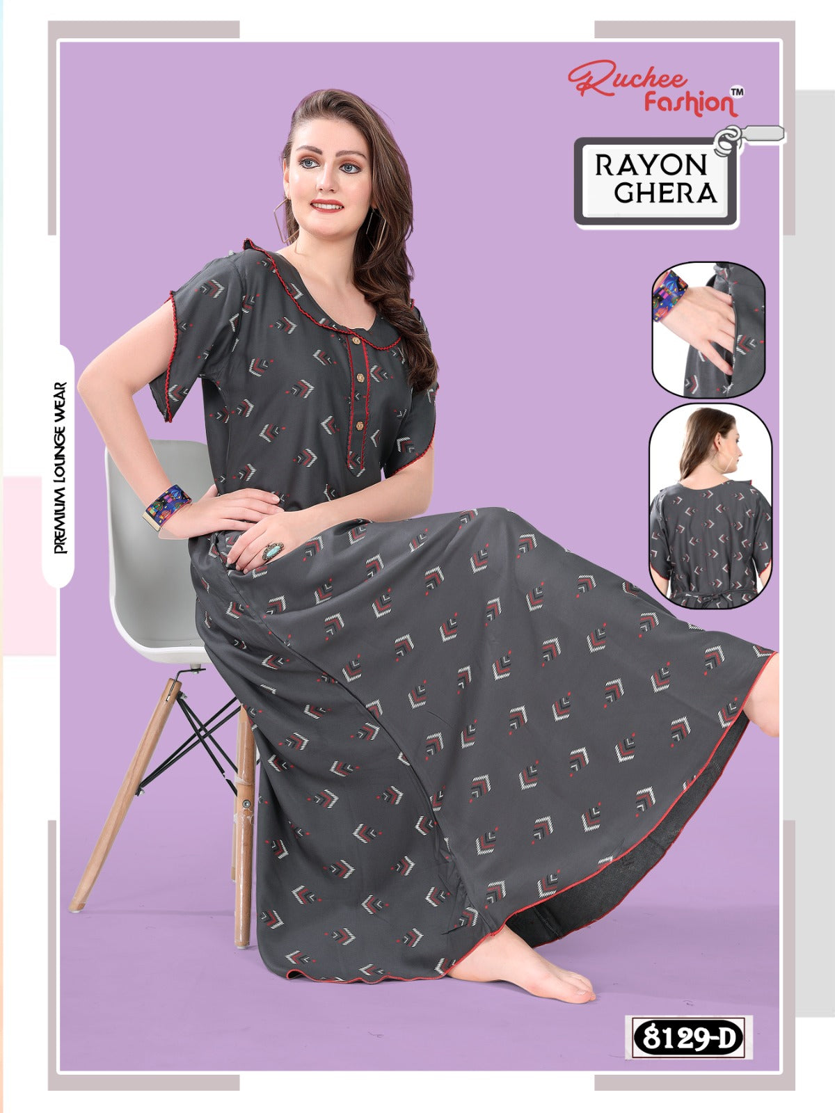 Rayon Ghera 3110 Ruchee Fashion Night Gowns