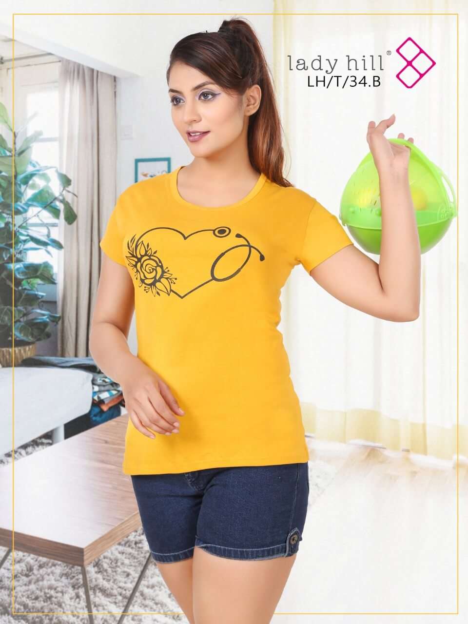 Ready At Store-Vol 34 Lady Hill Hosiery Cotton Women Tshirt