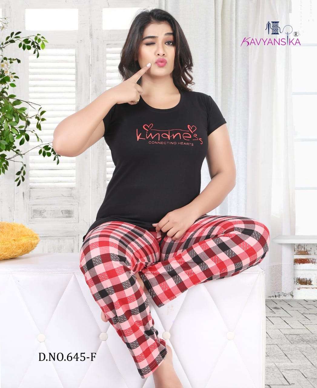 Ready At Store-Vol 645 Kavyansika Hosiery Cotton Pyjama Night Suits