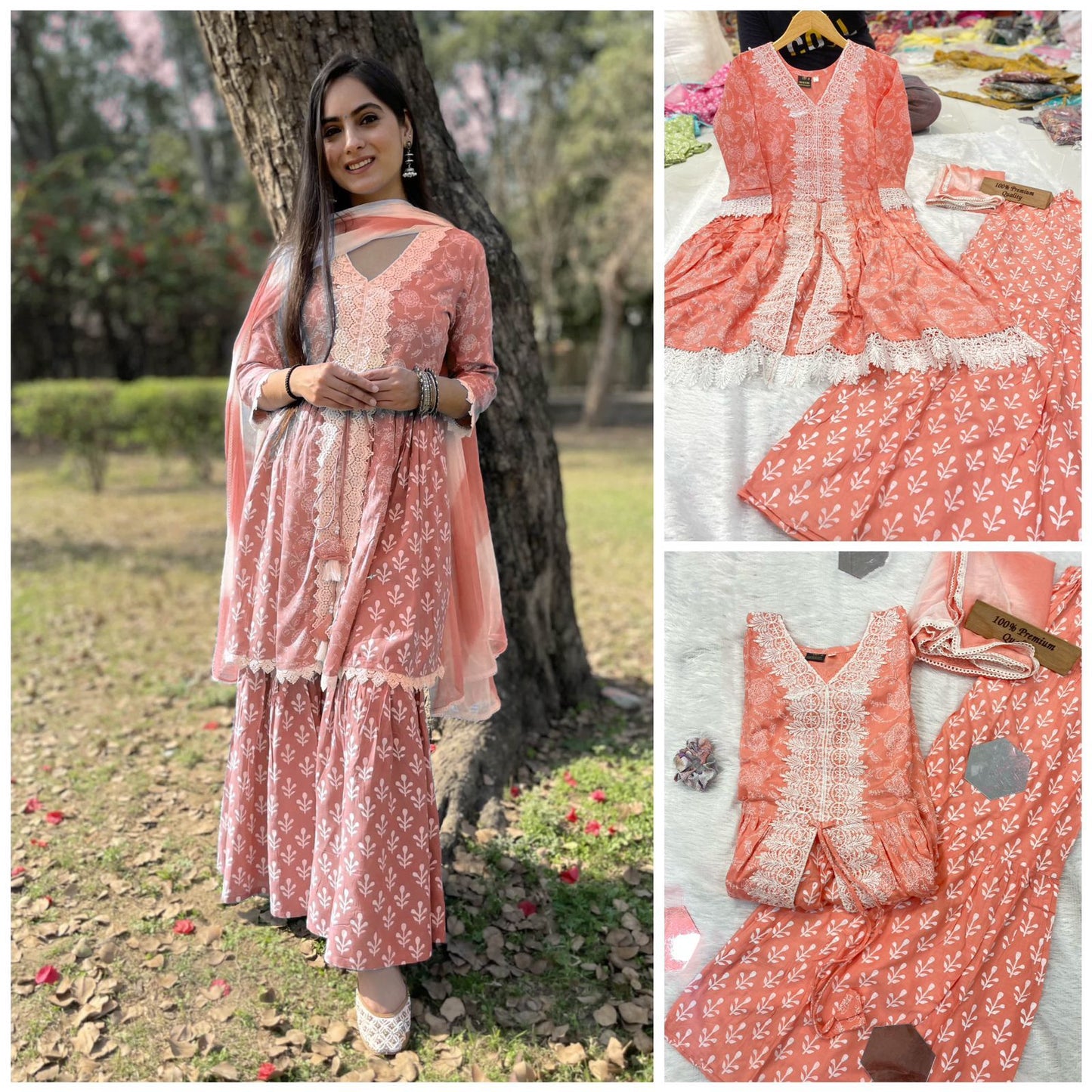Reliance Lady Leela Rayon Cotton Readymade Sharara Suits