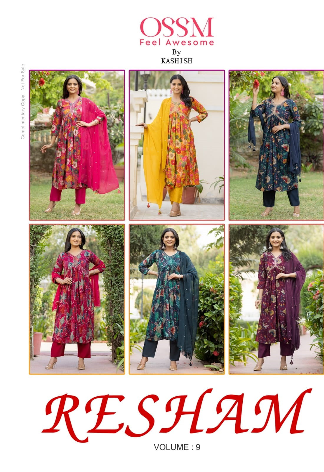 Resham Vol 9 Ossm Chanderi Readymade Pant Style Suits