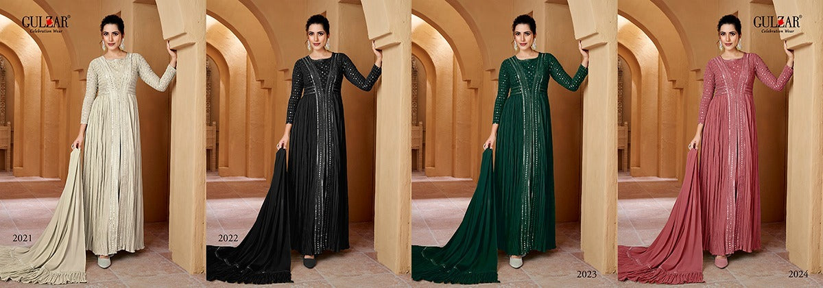 Rhea Gulzar Georgette Readymade Pant Style Suits