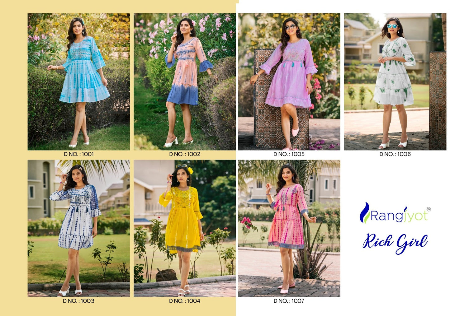 Rich Girl Rangjyot Cotton Mull Midi Dress