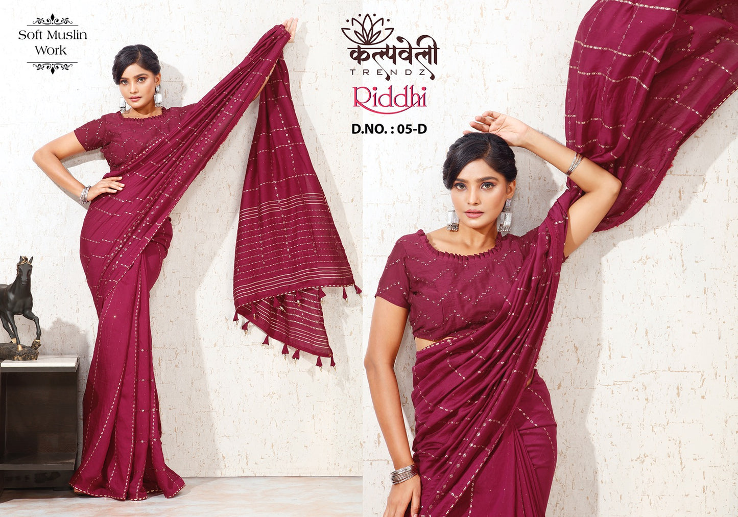 Riddhi-05 Kalpveli Muslin Sarees