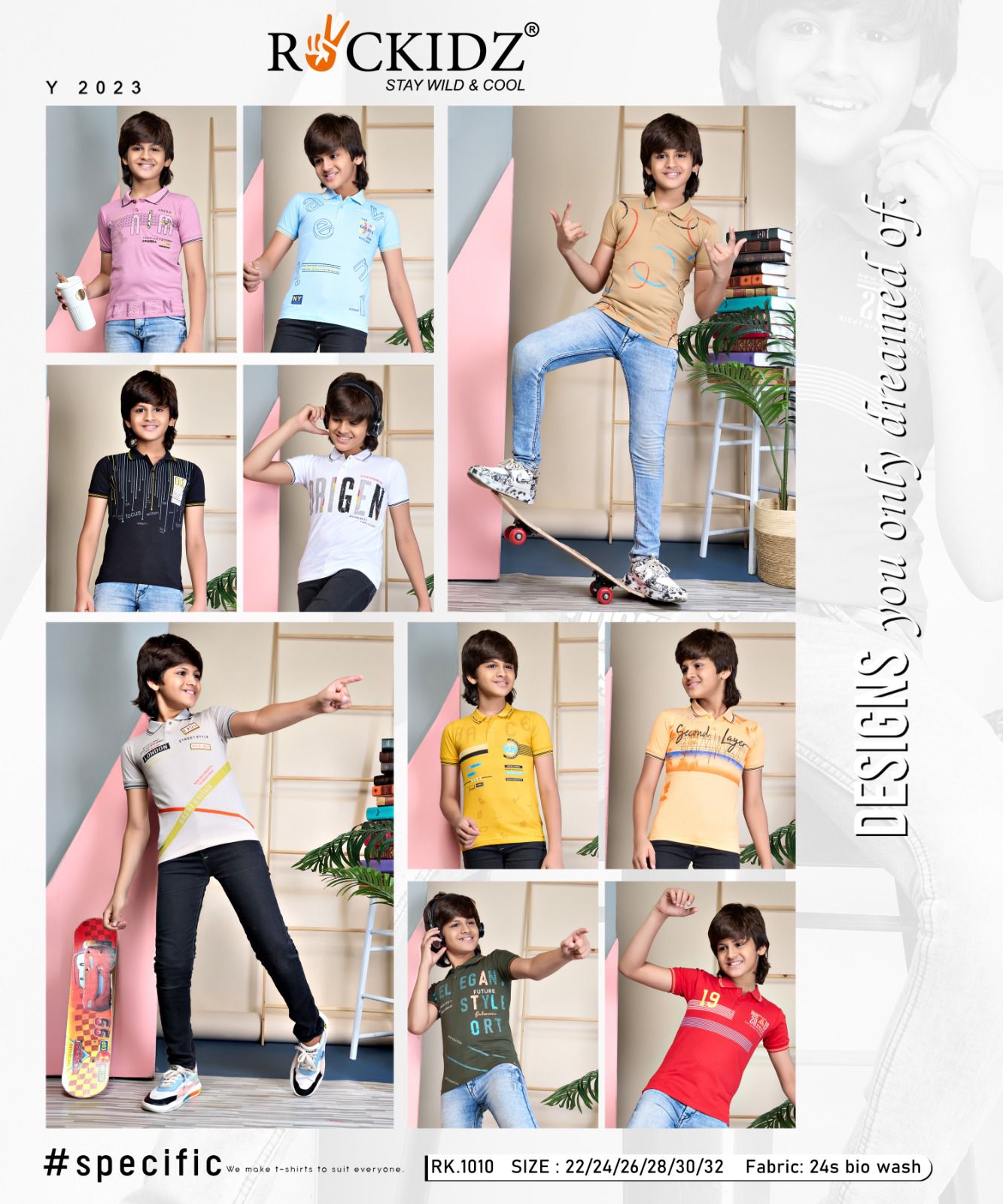 Rk 1010 Rockidz Cotton Boys Tshirt