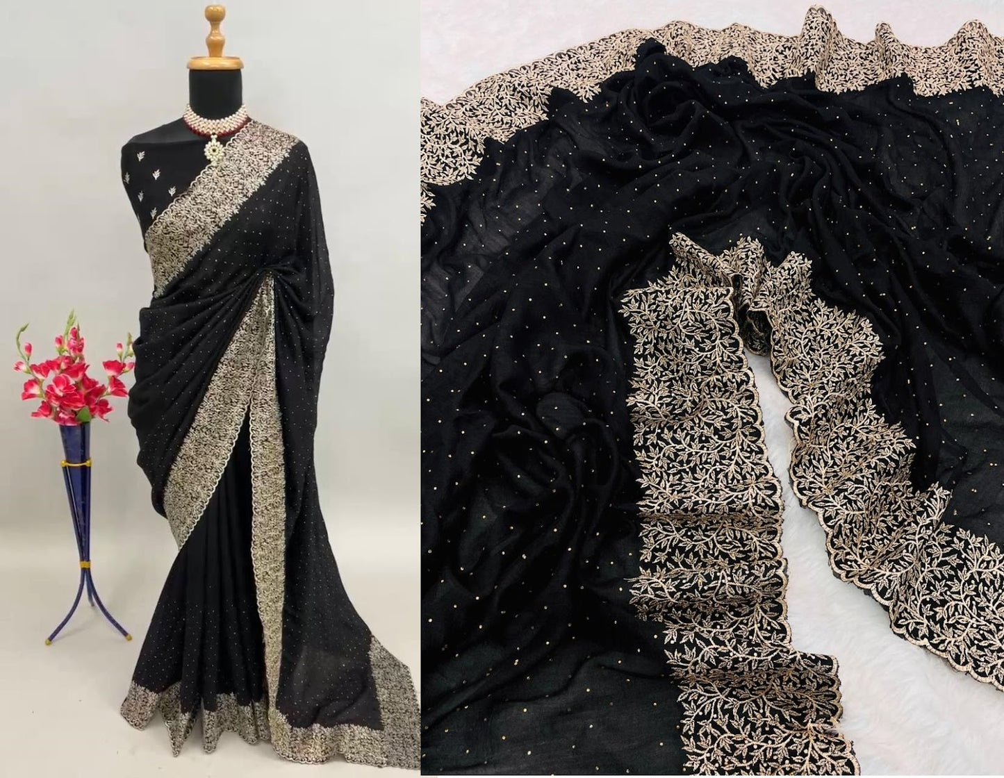 Rohini Bt Two Tone Sarees