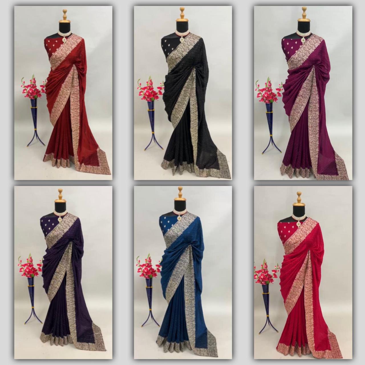 Rohini Bt Two Tone Sarees