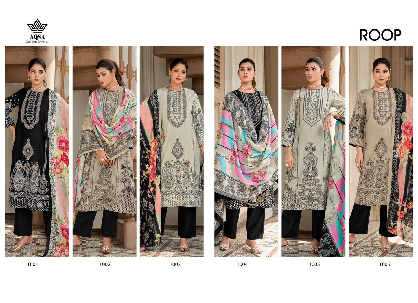 Roop Aqsa Cambric Cotton Pant Style Suits