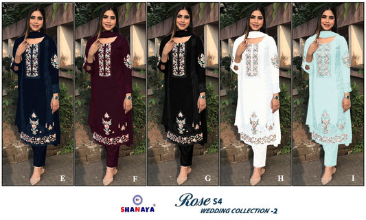 Rose S4 Wedding Collection Vol 2 Shanaya Fashion Georgette Pakistani Salwar Suits
