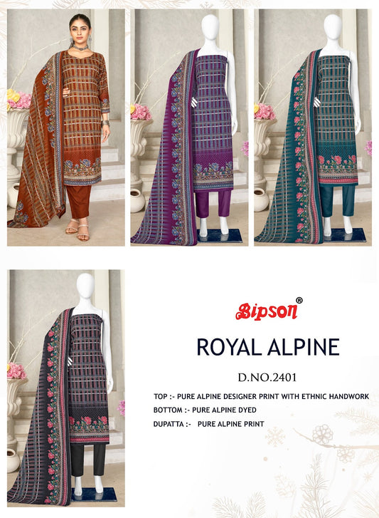 Royal Alpine 2401 Bipson Prints Pant Style Suits