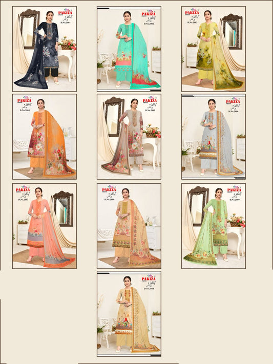 Royal Crape Vol 2 Pakiza Prints Plazzo Style Suits