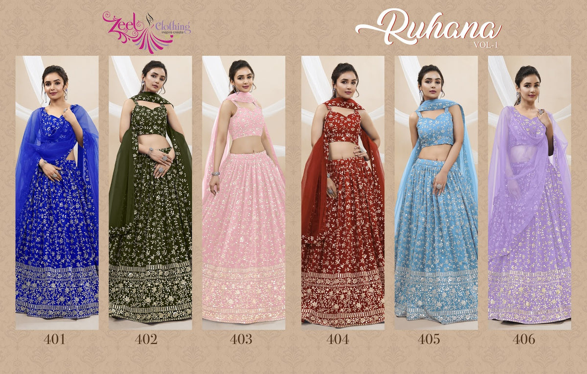 Ruhana Vol 1 Zeel Georgette Lehenga Choli