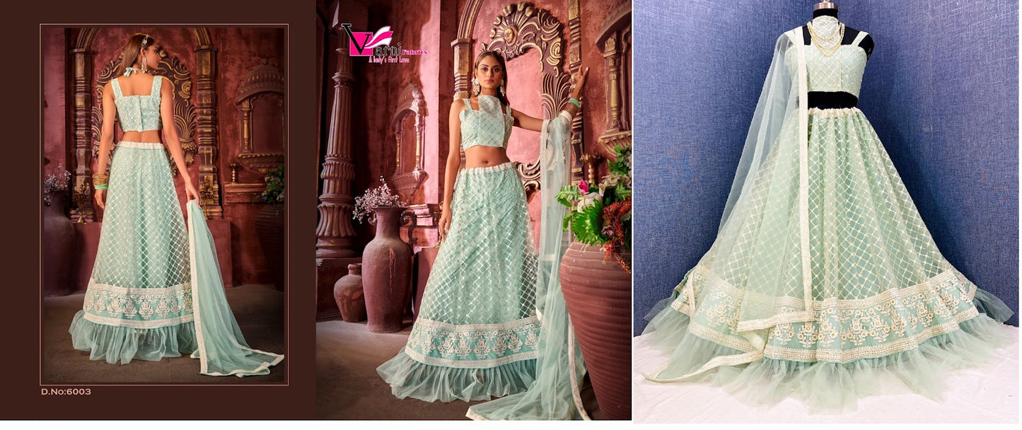 Ruksana-Zeeya Varni Fabrics Net Lehenga Choli