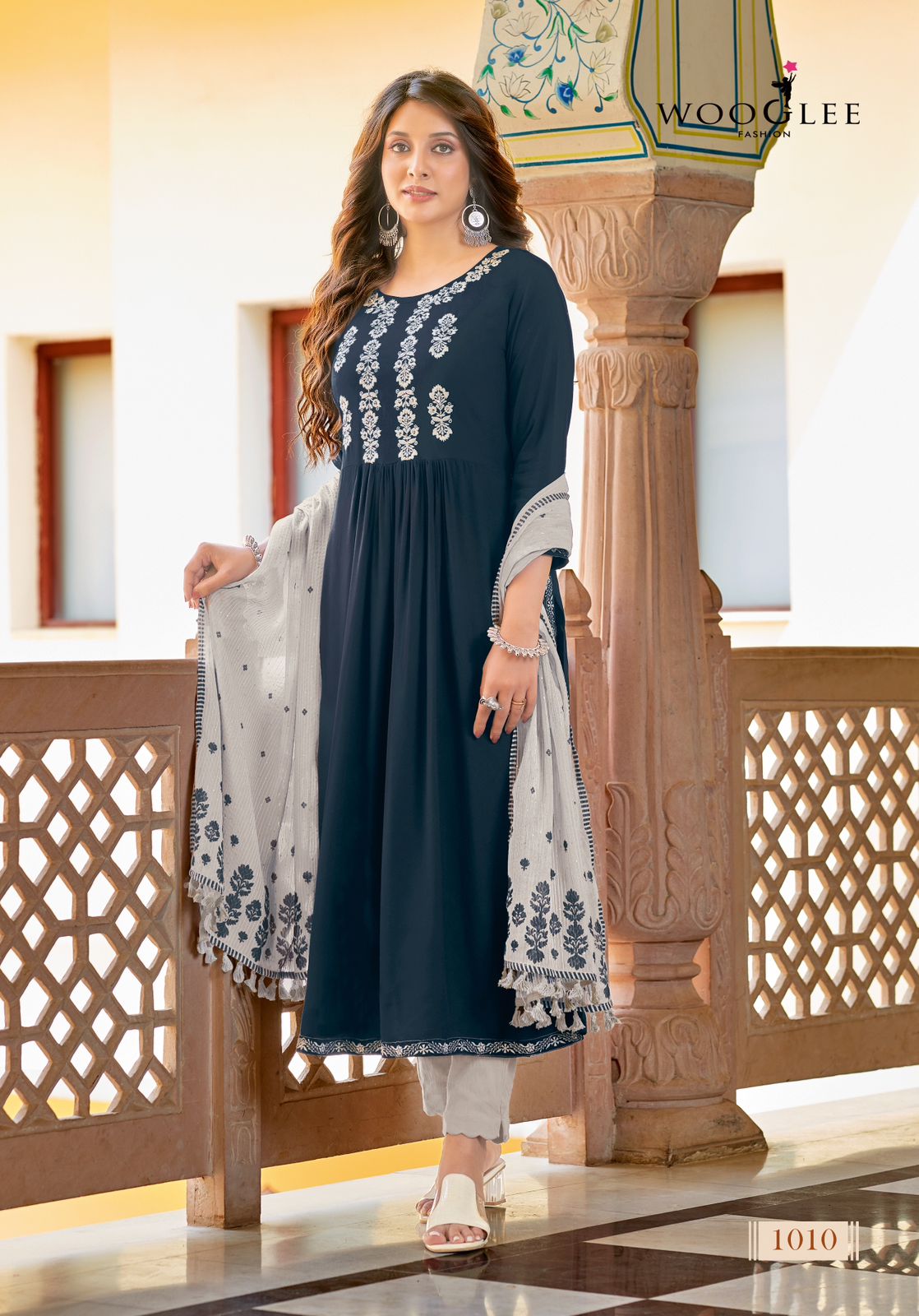 Rutba Wooglee Rayon Readymade Pant Style Suits