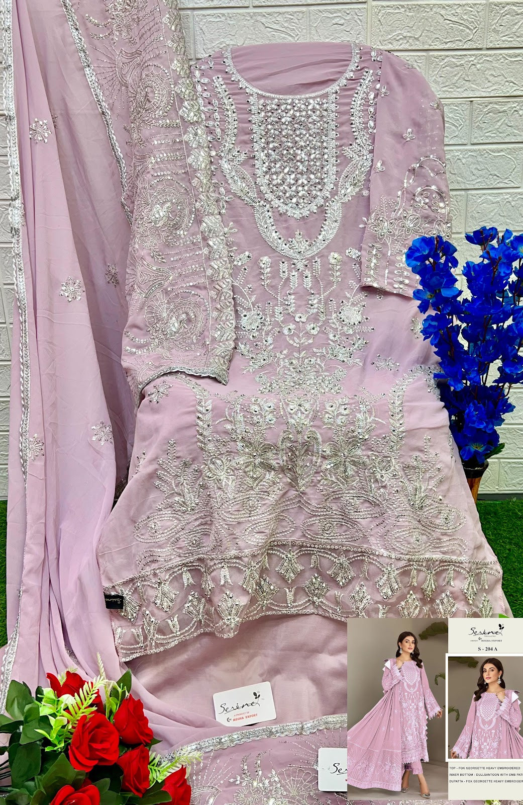 S-204 Serine Georgette Pakistani Salwar Suits