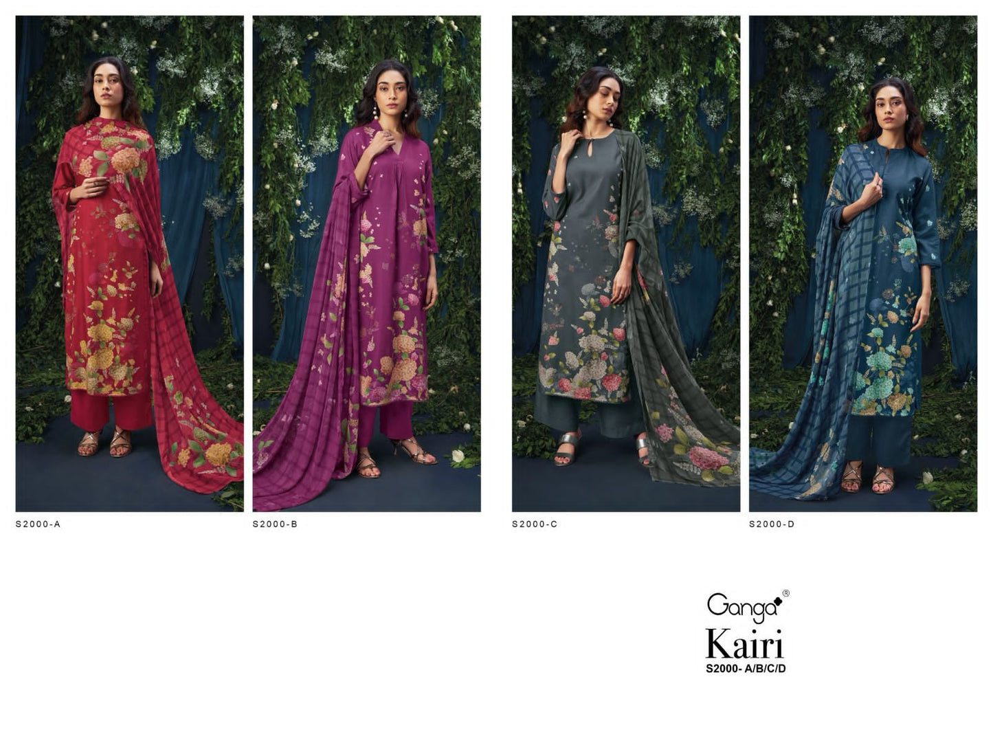 S2000-Abcd Kairi Ganga Pashmina Suits