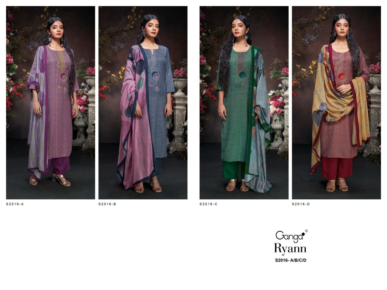 S2016-Abcd Ryann Ganga Pashmina Suits