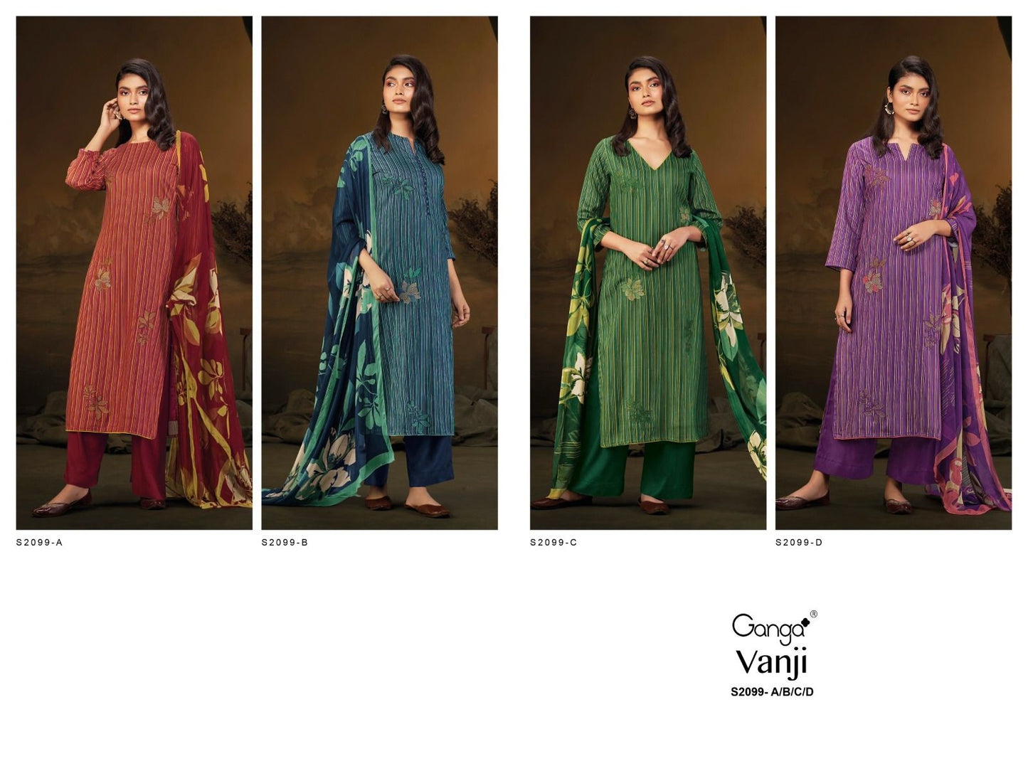 S2099-Abcd Vanji Ganga Pashmina Suits