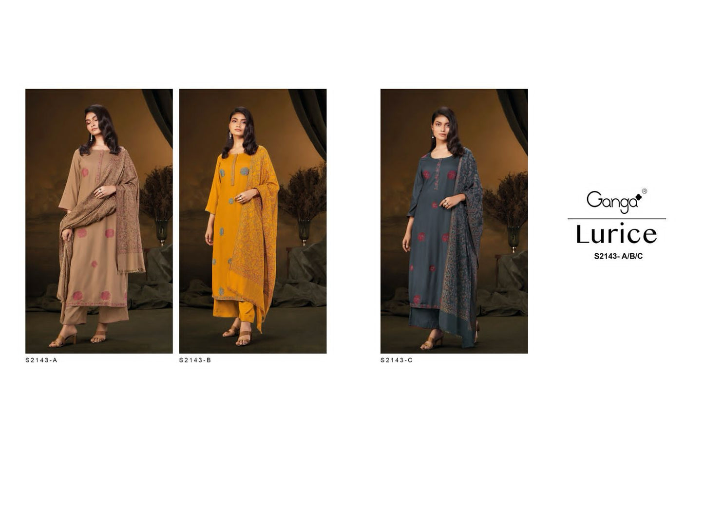 S2143-Abc Lurice Ganga Pashmina Suits