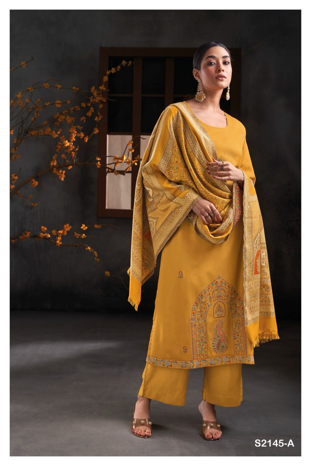 S2145-Ab Hartley Ganga Pashmina Suits