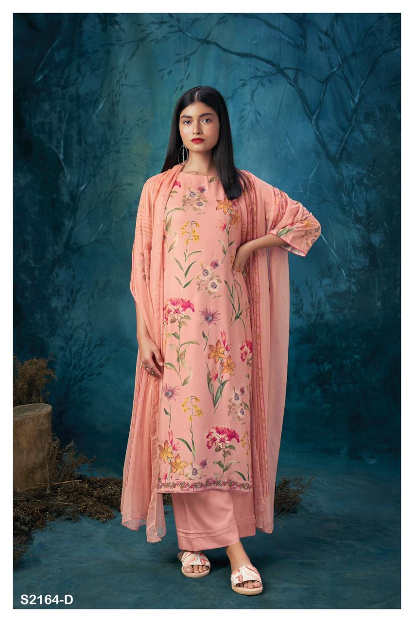 S2164-Abcd Adweta Ganga Pashmina Suits
