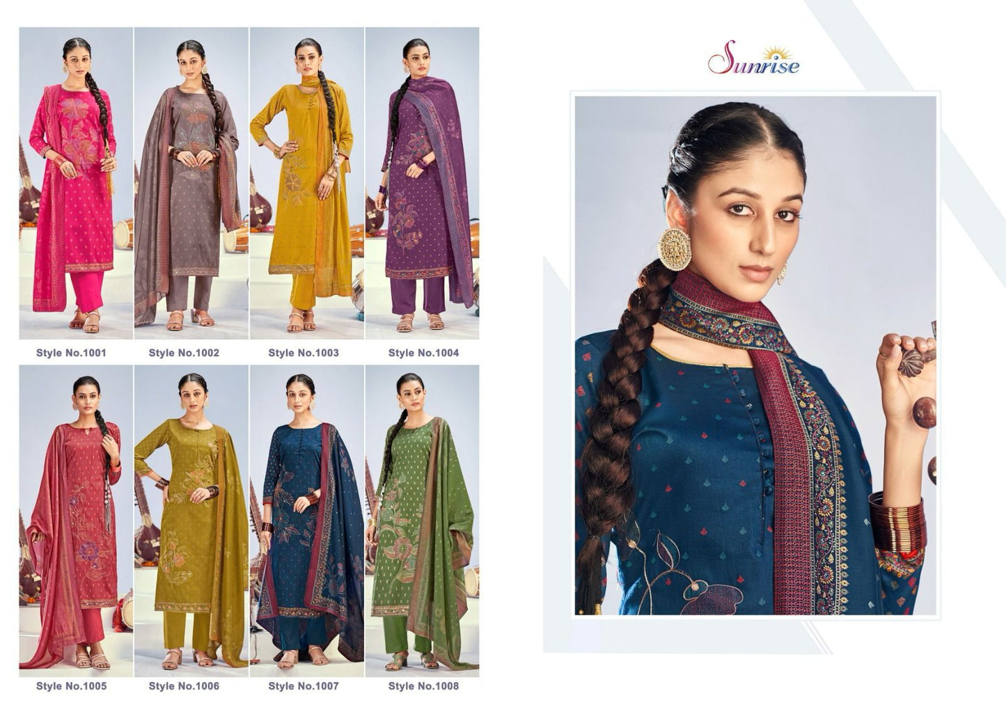 Saajan Sunrise Jaam Satin Pant Style Suits