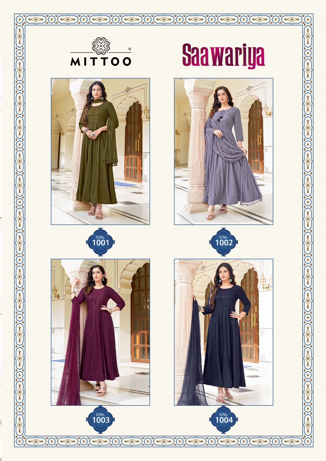 Saawariya Mittoo Viscose Gown Dupatta Set