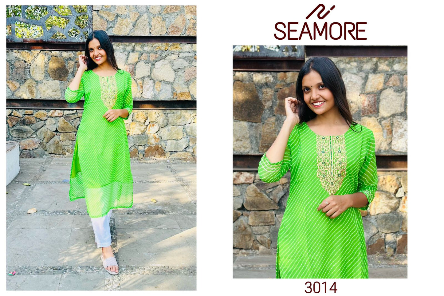 Sachi Vol 3 Seamore Georgette Knee Length Kurtis